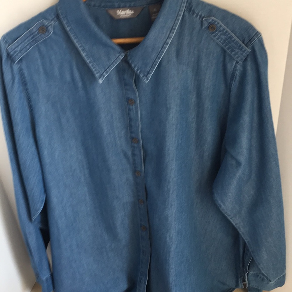 Martha Stewart Medium Wash Cambray Shirt